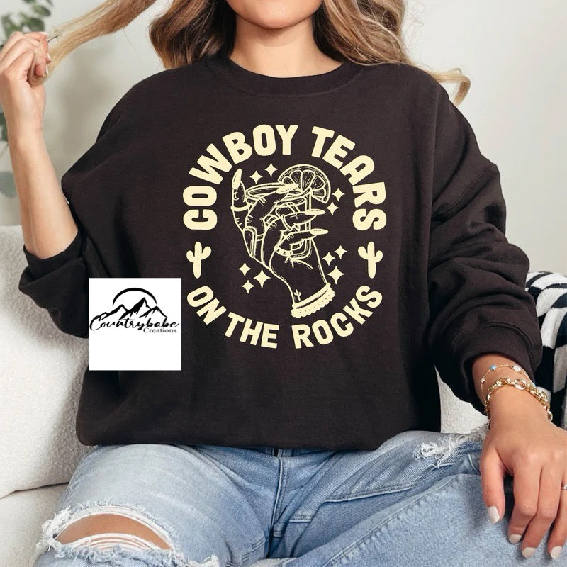 Cowboy tears on the rocks