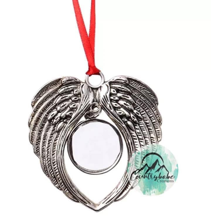 Memorial angel Wing ornament