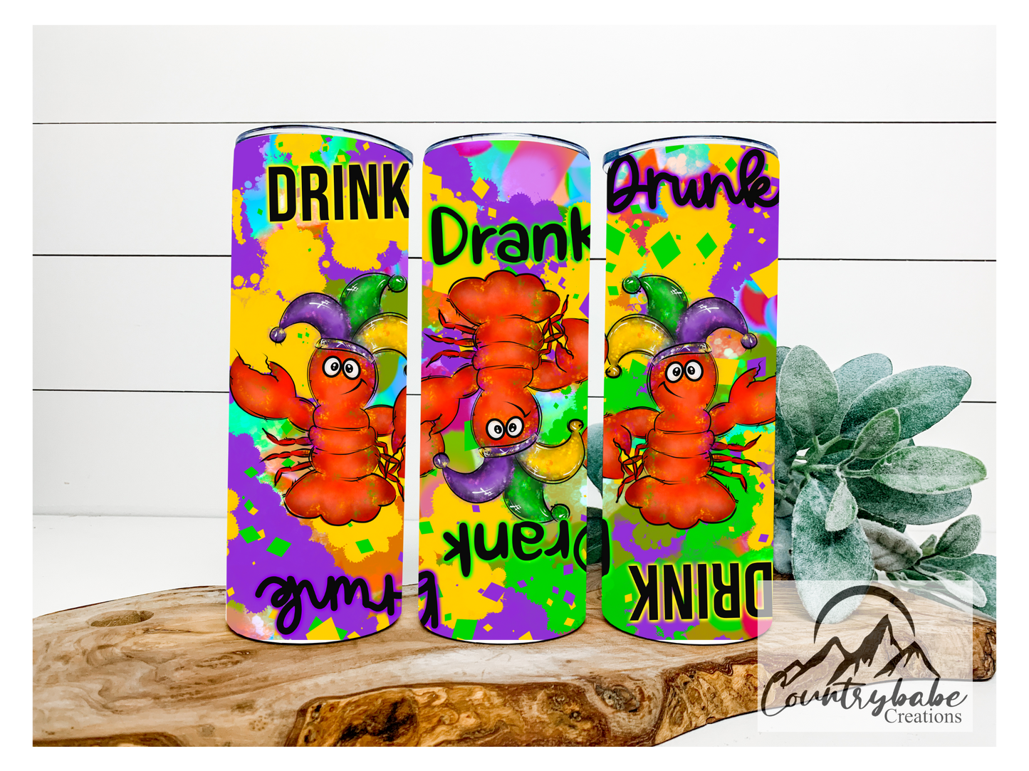 Drink Drank Drunk Crawfish Tumbler