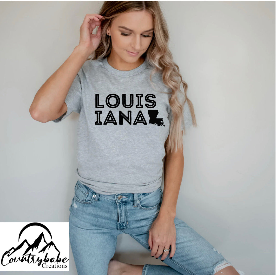 "Louisiana"split State Tees
