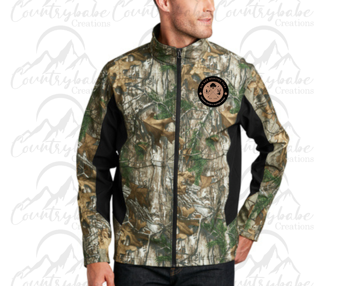 Pin Oak Logo Camo Jacket