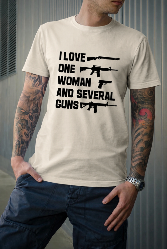 I love one woman and several guns 2