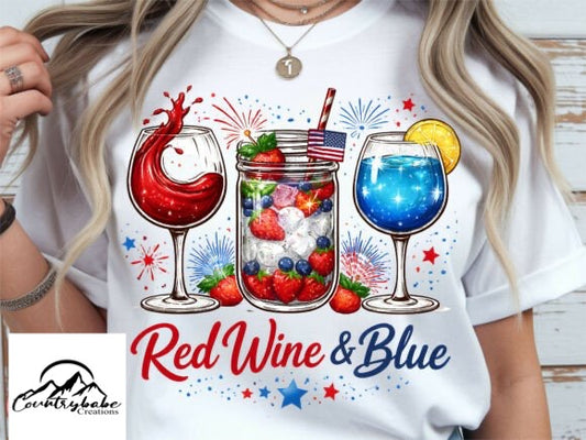 Red, WINE and Blue