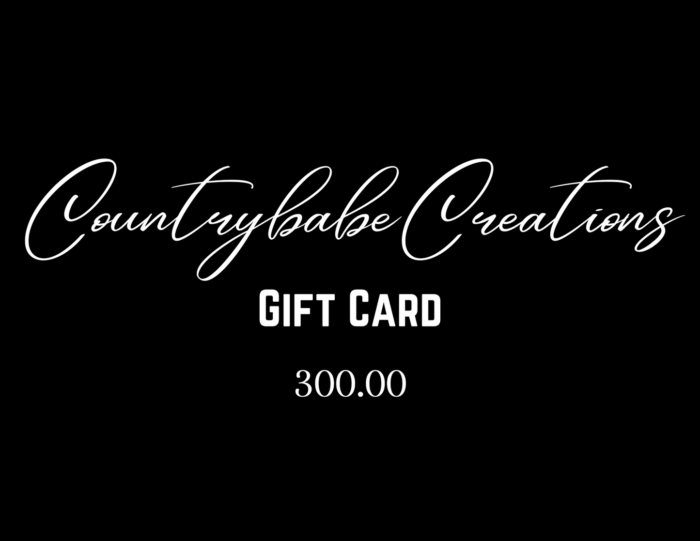 Countrybabe Creations Gift Cards