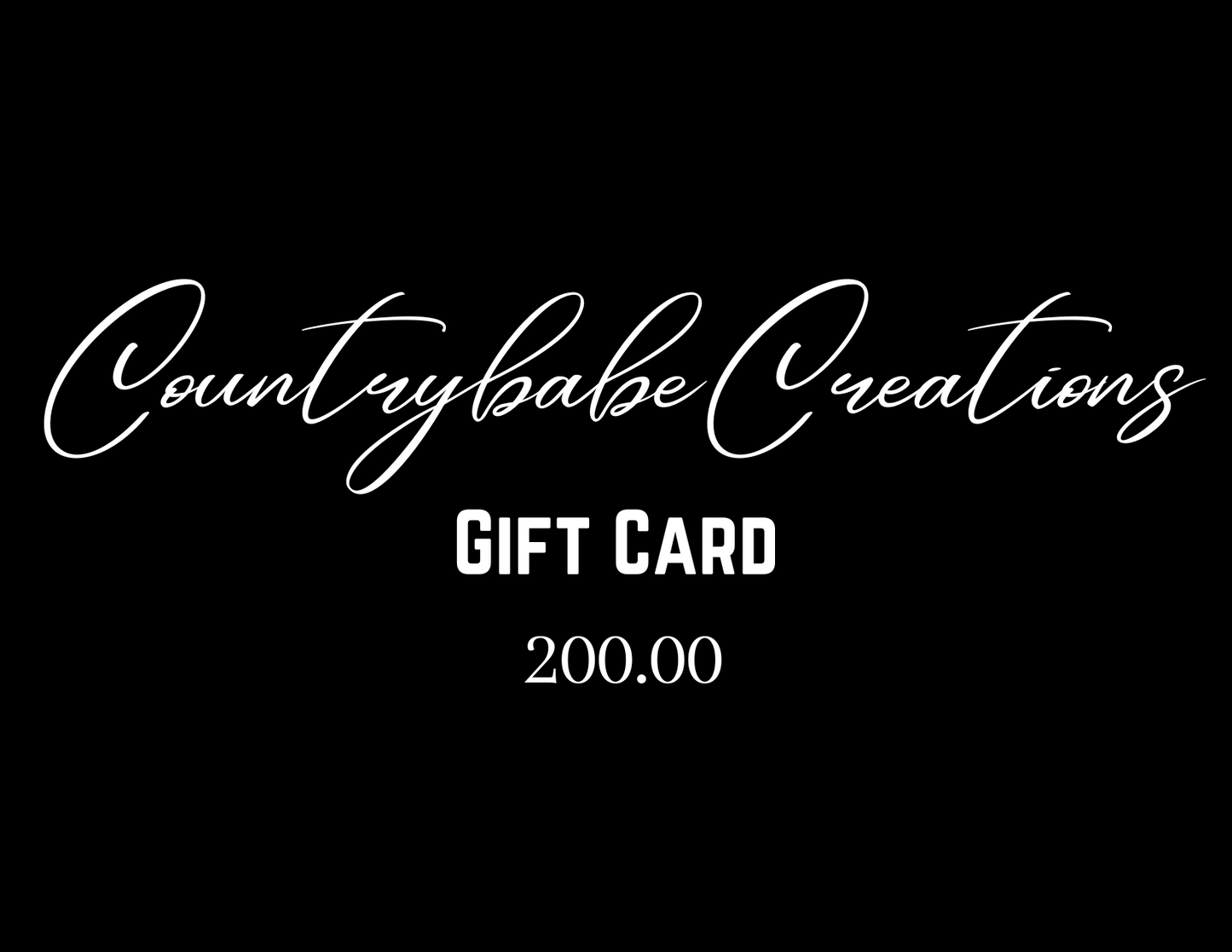 Countrybabe Creations Gift Cards