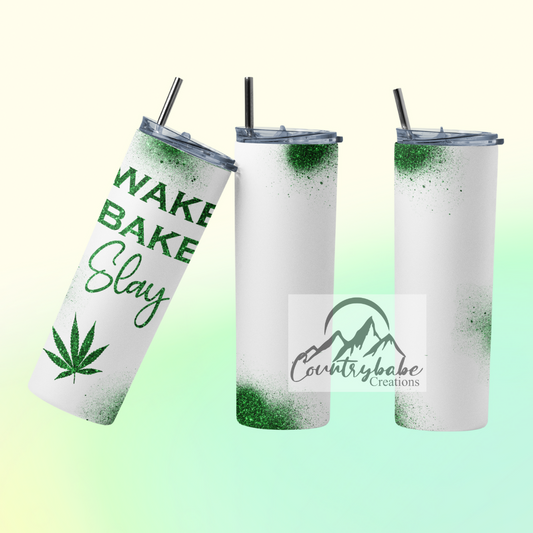 Wake Bake Slay Tumbler