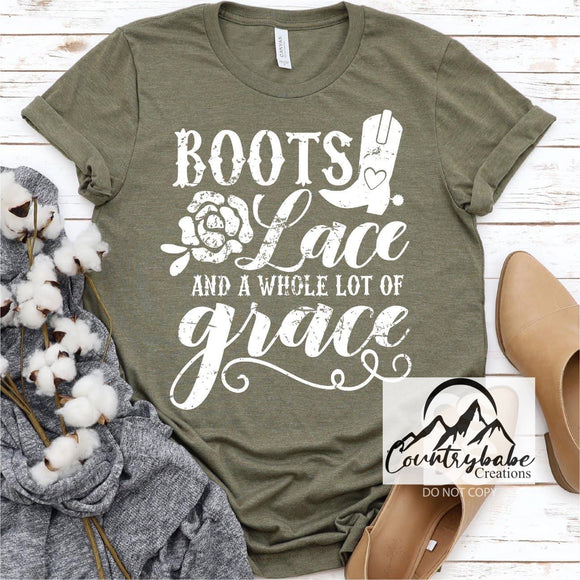 Boots, Lace Grace