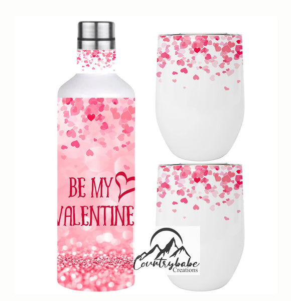 Be my valentine  Wine set