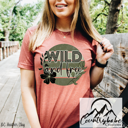 Wild & Free Circle "distressed"