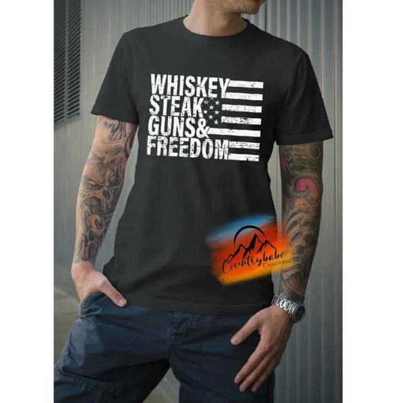 Whiskey, Steak Guns Freedom