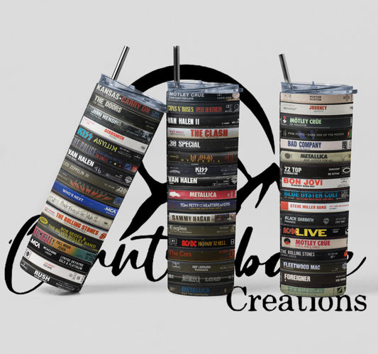 Rock & Roll cassette Tape Tumbler