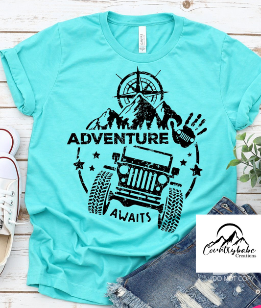 Adventure Await " black"