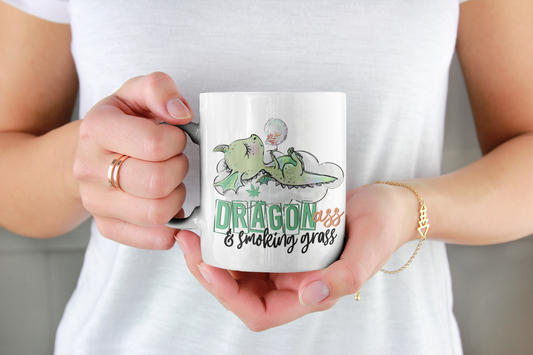 Dragon A$$ & smoking grass Mug